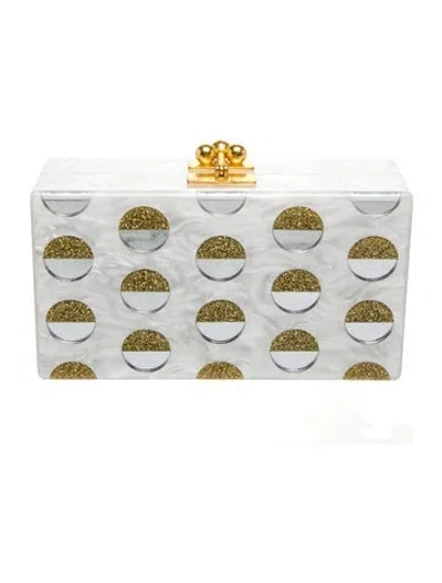 Pre-owned Edie Parker Acrylic Clutch In White