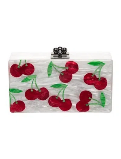 Pre-owned Edie Parker Acrylic Clutch In White