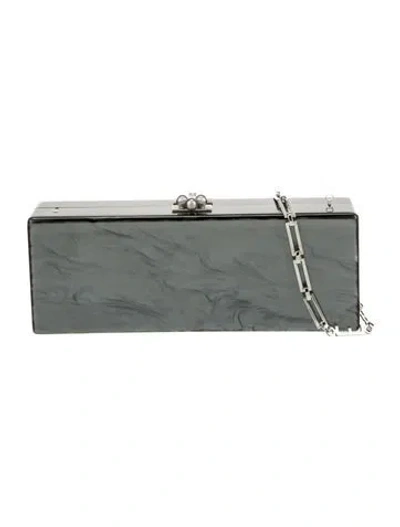 Pre-owned Edie Parker Acrylic Evening Bag In Gray