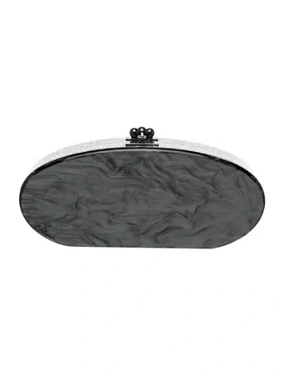 Pre-owned Edie Parker Acrylic Evening Bag In Gray