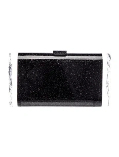Pre-owned Edie Parker Acrylic Minaudière In Black