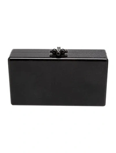 Pre-owned Edie Parker Acrylic Minaudière In Black