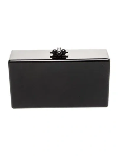 Pre-owned Edie Parker Acrylic Minaudière In Black