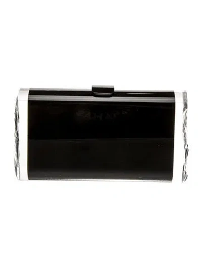 Pre-owned Edie Parker Acrylic Minaudière In Black