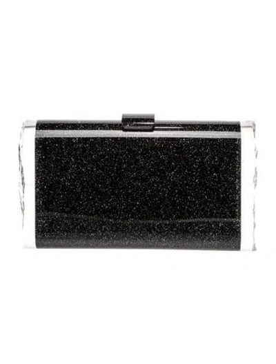 Pre-owned Edie Parker Acrylic Minaudière In Black