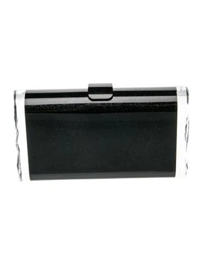 Pre-owned Edie Parker Acrylic Minaudière In Black