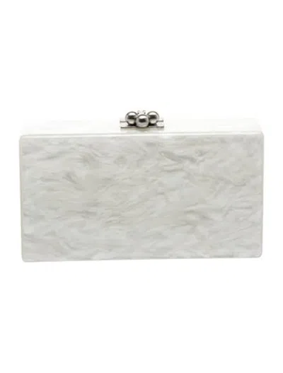 Pre-owned Edie Parker Acrylic Minaudière In Grey