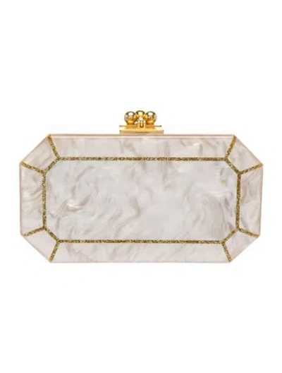 Pre-owned Edie Parker Acrylic Minaudière In Pink