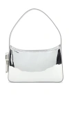 Edie Parker Burn Sholder Bag In Silver