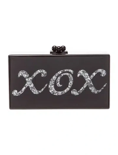 Pre-owned Edie Parker Clutch In Black