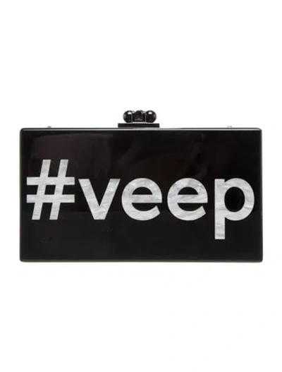 Pre-owned Edie Parker Clutch In Black