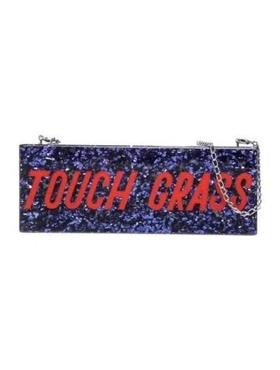 Pre-owned Edie Parker Clutch In Blue