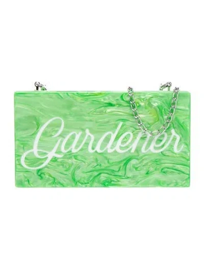 Pre-owned Edie Parker Clutch In Green