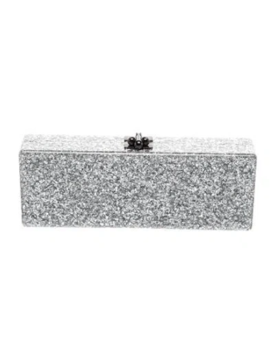 Pre-owned Edie Parker Clutch In Metallic/silver
