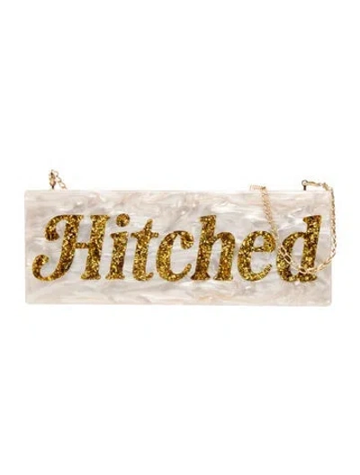 Pre-owned Edie Parker Clutch In Neutrals