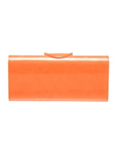 Pre-owned Edie Parker Clutch In Orange