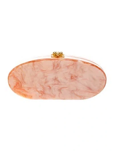 Pre-owned Edie Parker Clutch In Orange/pink