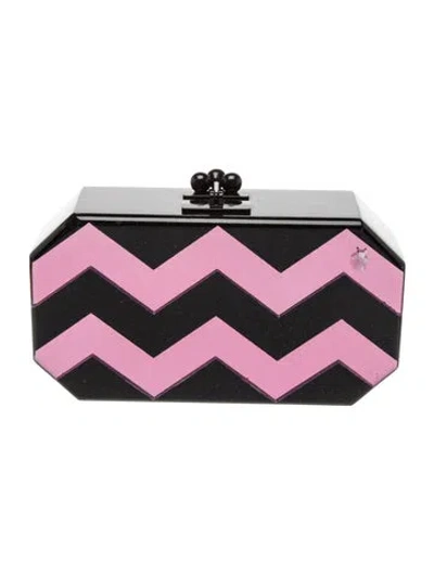 Pre-owned Edie Parker Clutch In Pink