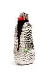 Edie Parker Croc Lighter Case In Silver