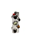 Edie Parker Gemstoned Lighter Case In Moss