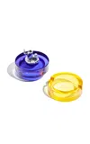 Edie Parker Glass Tabletop Lighter In Berry