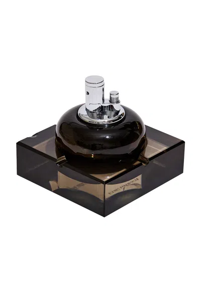 Edie Parker Glass Tabletop Lighter In Brown