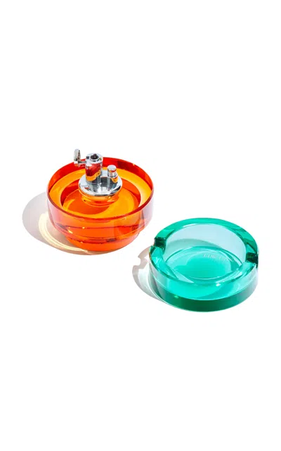 Edie Parker Glass Tabletop Lighter In Multi