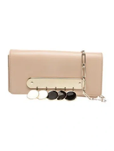 Pre-owned Edie Parker Leather Crossbody Bag In Neutral