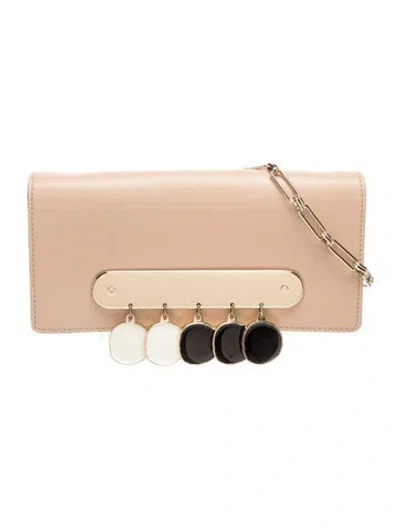 Pre-owned Edie Parker Leather Crossbody Bag In Neutrals