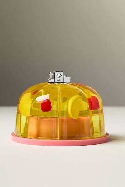 Edie Parker Lemon Jelly Tabletop Lighter In Yellow