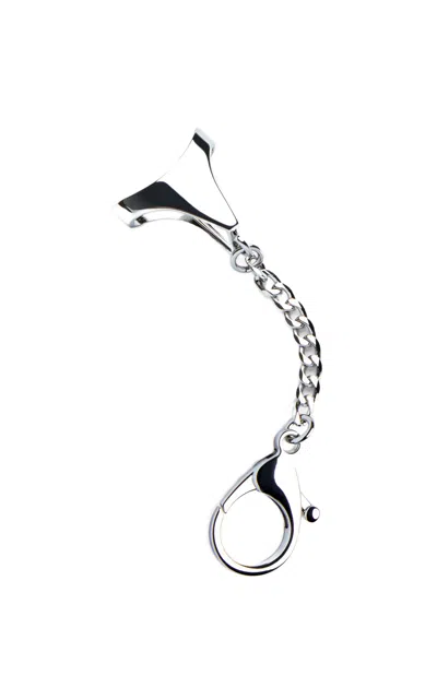 Edie Parker Lighter Cover Chrome Keychain In Multi