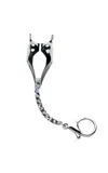 Edie Parker Lighter Cover Chrome Keychain In Multi