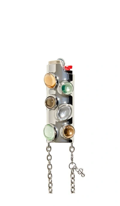 Edie Parker Lighter Crossbody In Khaki