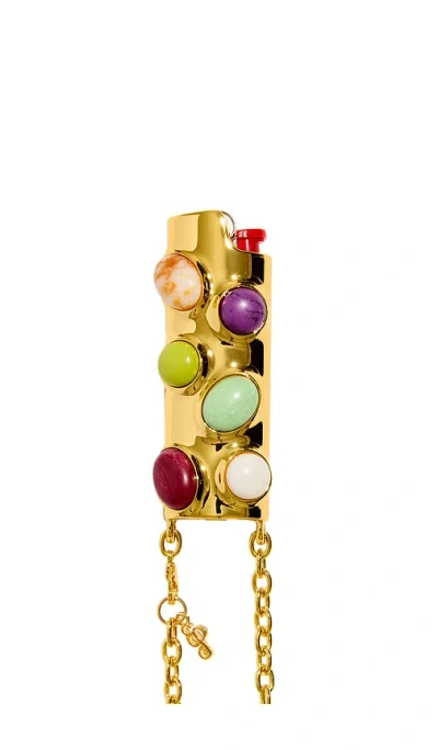 Edie Parker Lighter Crossbody In Peridot