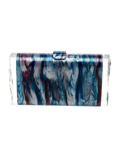Pre-owned Edie Parker Minaudière In Blue