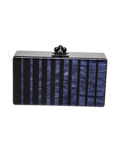 Pre-owned Edie Parker Minaudière In Blue