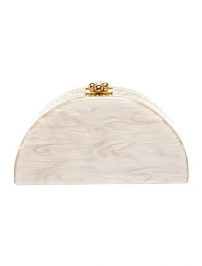 Pre-owned Edie Parker Minaudière In Neutral