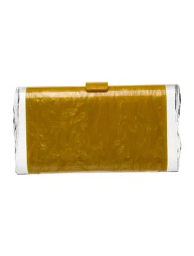 Pre-owned Edie Parker Minaudière In Yellow