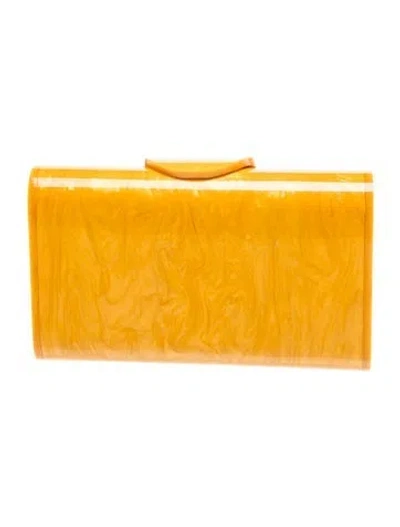 Pre-owned Edie Parker Minaudière In Yellow