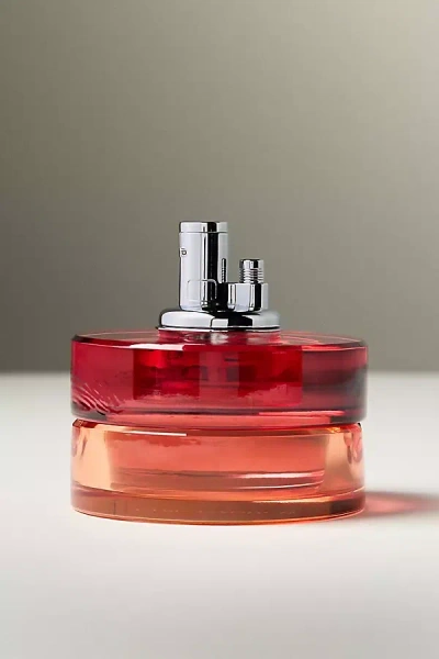 Edie Parker Peach Glass Tabletop Lighter In Red