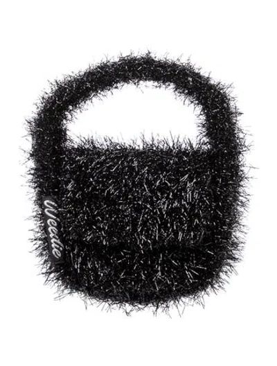 Pre-owned Edie Parker Top Handle Bag In Black