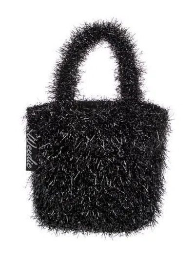 Pre-owned Edie Parker Top Handle Bag In Black