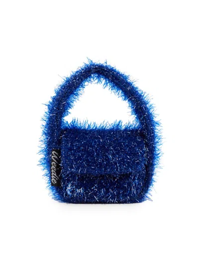 Edie Parker Women's Tinsel Top Handle Bag In Blue