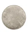 Ediehome Delmonico Chenille Decorative Pillow, 16" Round In Gray