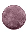 Ediehome Delmonico Chenille Decorative Pillow, 16" Round In Purple