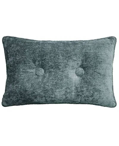 Ediehome Delmonico Chenille Lumbar Decorative Pillow, 14" X 22" In Gray
