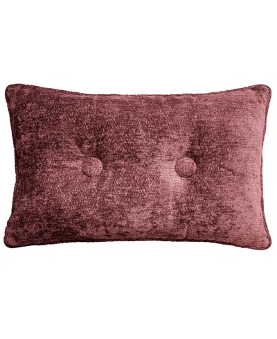 Ediehome Delmonico Chenille Lumbar Decorative Pillow, 14" X 22" In Pink