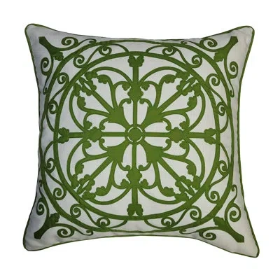 Ediehome Outdoor Square Pillow Cover In Green