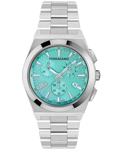 Edifier Men's Swiss Chronograph Vega Stainless Steel Bracelet Watch 42mm