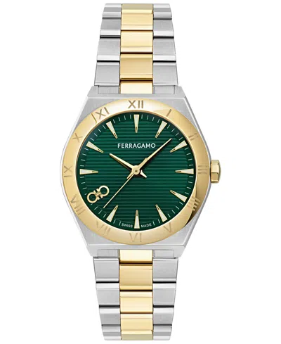 Edifier Women's Swiss Vega Two-tone Stainless Steel Bracelet Watch 35mm In Two Tone